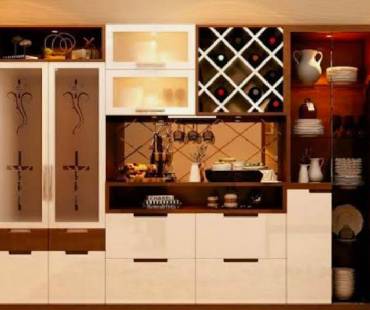 Crockery Unit Design in Noida - Ananya Wood Interior